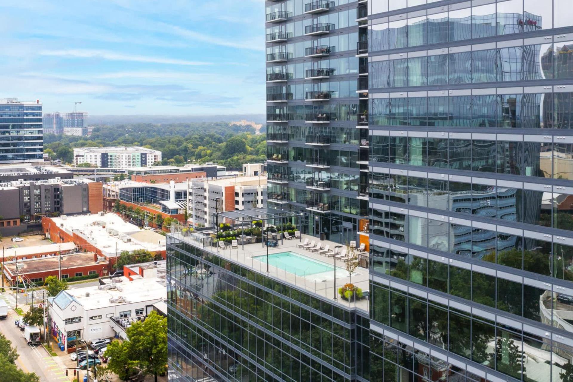 High-Rise Apt Raleigh Free Parking & Sunset View 1 Eksteriør billede